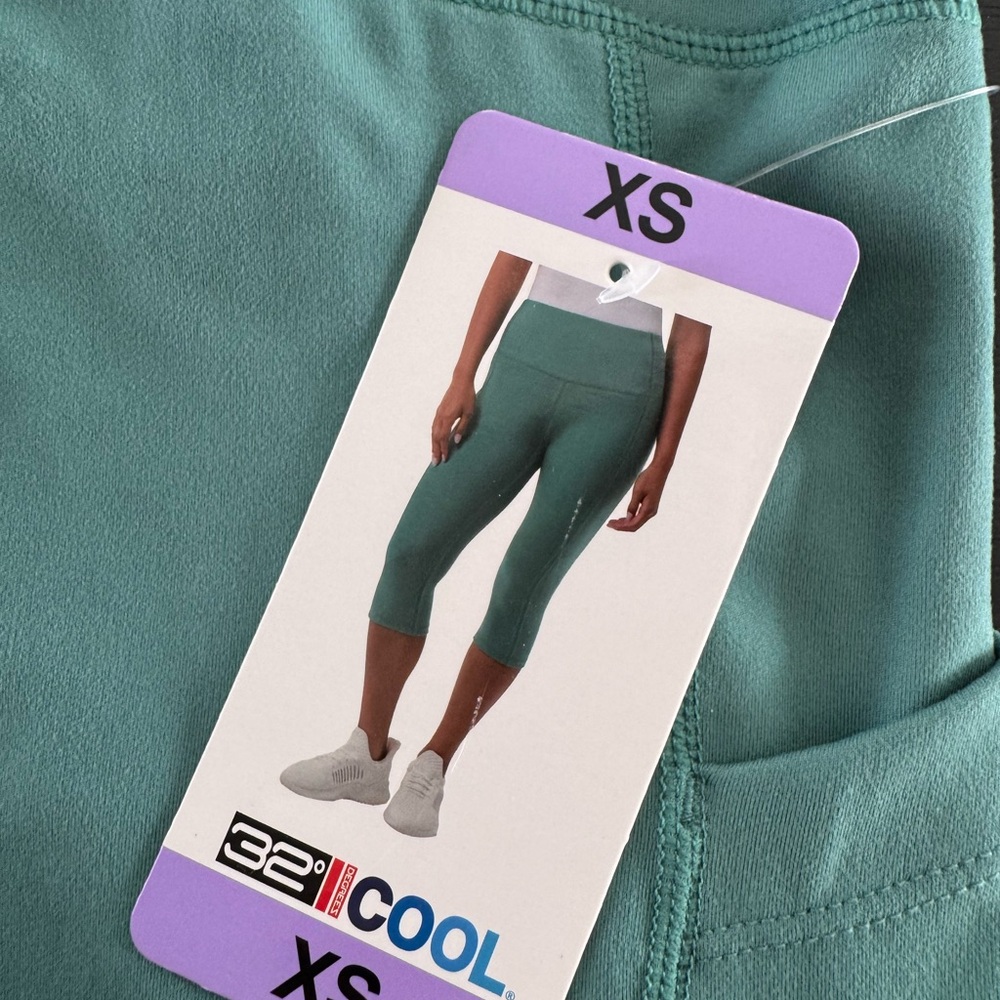 NWT 32 Degrees Women's Cool Mint Leggings - Picture 2 of 10